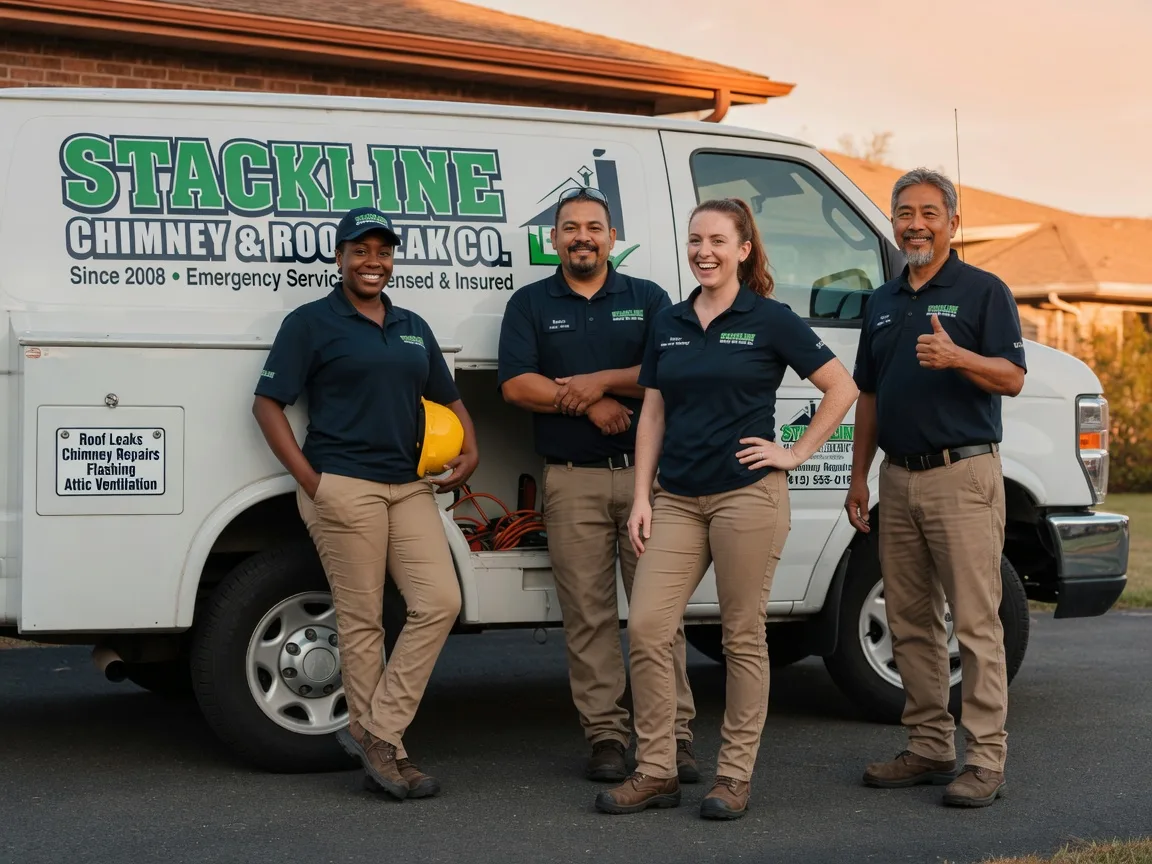 Chimney flashing repair company in Savoy, IL